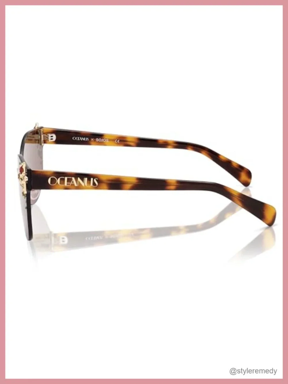 Oversized Square Acetate Sunglasses UV400 Protection